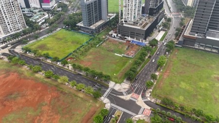 Kavling Komersil Premium, Hook,  strategis, di Jl. Raya BSD CBD, Sunburst BSD City,  Tangerang