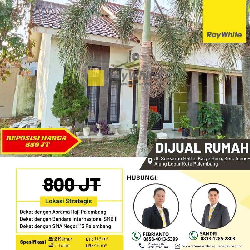 Jual Cepat Rumah di Palembang