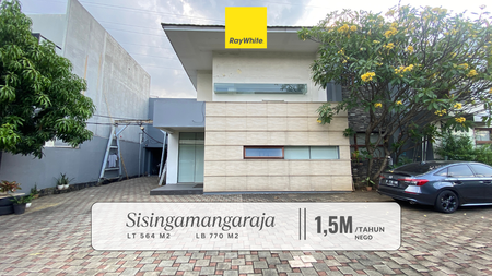 Disewakan Cepat! Kantor/Tempat Usaha Siap Pakai di Jl Sisingamangaraja, Kebayoran Baru, Jakarta Selatan 