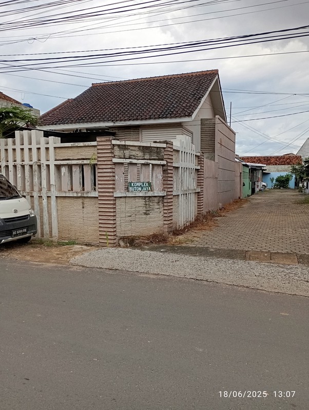 Rumah 185 m2 pinggir jalan p buton way halim bandar lampung