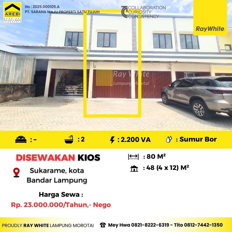 Kios Sewa  Murah Sukarame