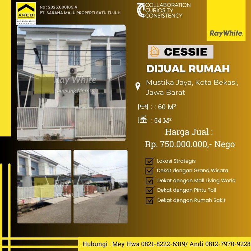 Rumah Modern minimalis Lokasi Bekasi