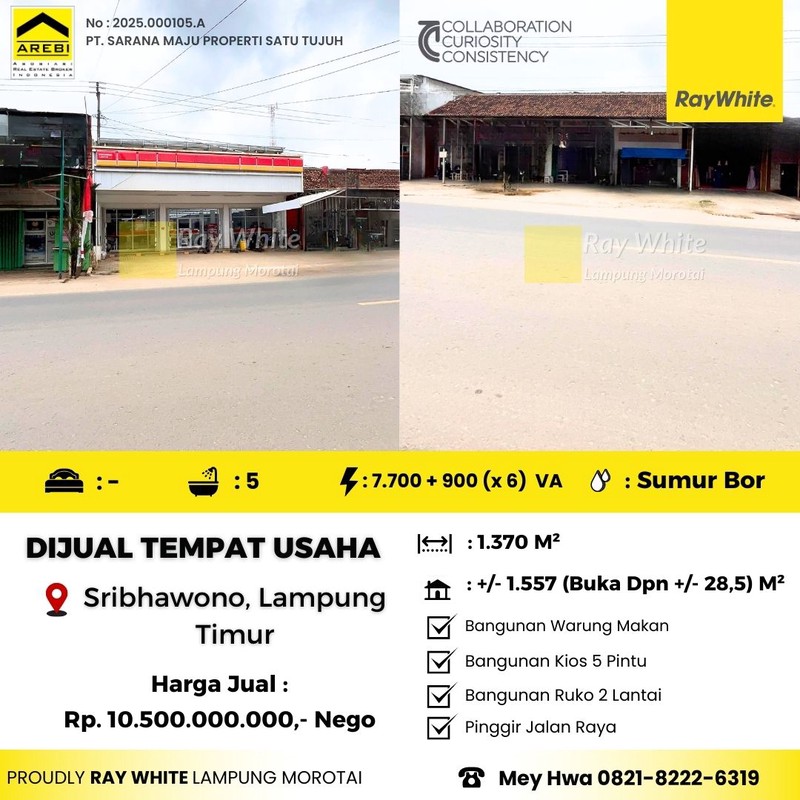 Tempat Usaha Lokasi Sangat Strategis Di Jalan raya