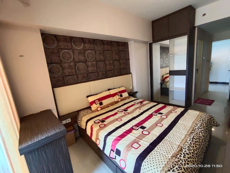 Dijual Apartemen Orchard Mansion Tipe Studio Full Furnished Plus Elektronik - Lantai 1 ( Akses Swimming Pool ) - View Kota - Akses Pakuwon Mall
