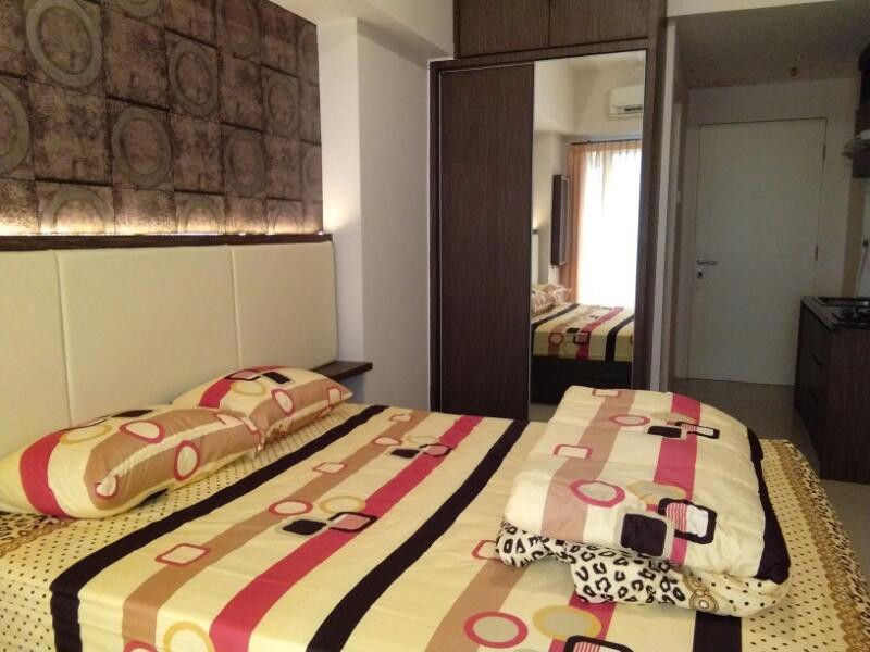 Dijual Apartemen Orchard Mansion Tipe Studio Full Furnished Plus Elektronik - Lantai 1 ( Akses Swimming Pool ) - View Kota - Akses Pakuwon Mall