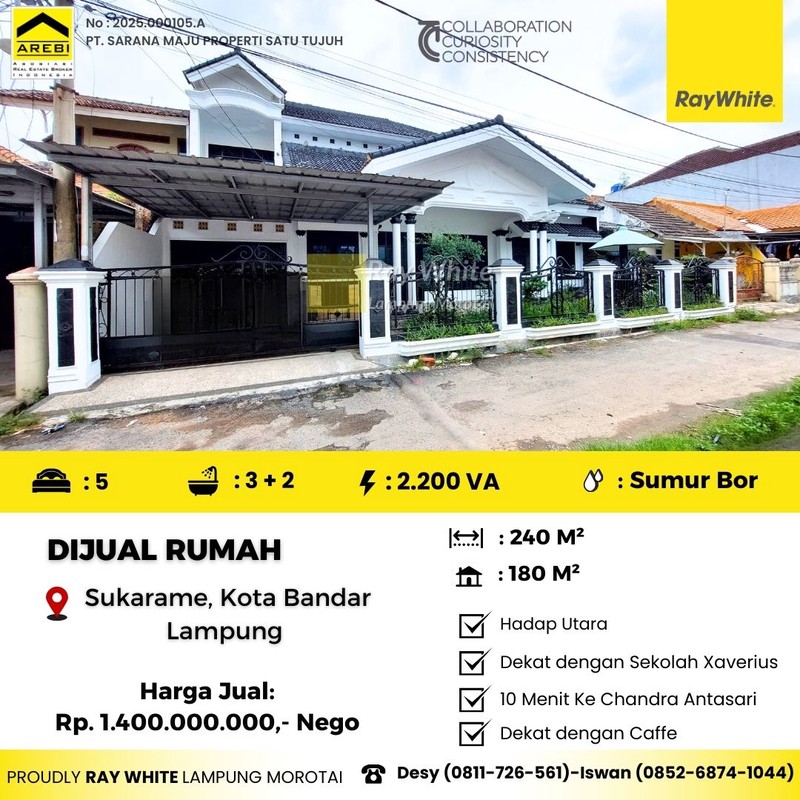 Dijual Rumah Griya Sukarame