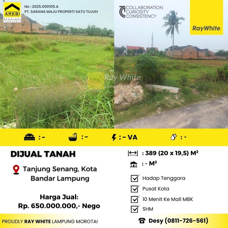 Dijual Tanah Perumahaan