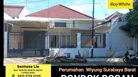 Dijual 240 m2 Rumah Pondok Rosan Wiyung Surabaya Dekat Royal Residence - Graha Sampurna - Babatan Pratama
