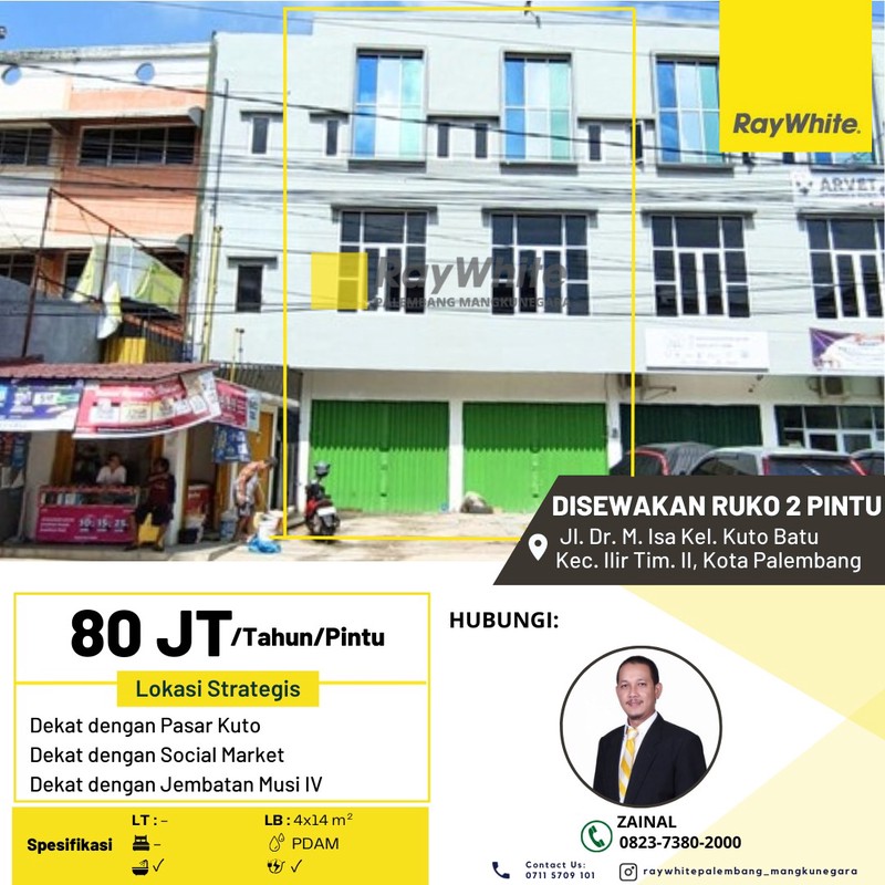 DISEWAKAN 2 RUKO GANDENG LOKASI TRAFFIC RAMAI