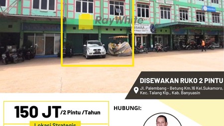 DISEWAKAN 2 UNIT RUKO GANDENG LOKASI RAMAI TRAFFIC
