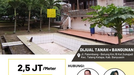 DIJUAL CEPAT TANAH PINGGI JALAN LOKASI STRATEGIS