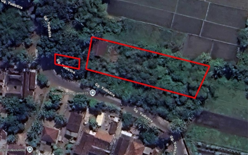 Tanah Luas 1690 Meter Persegi Lokasi Strategis di Daerah Balecatur Gamping Sleman 