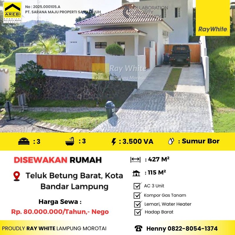 Disewakan rumah cantik