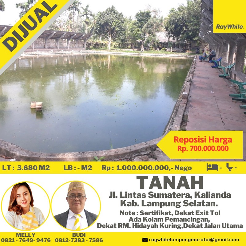 tanah murah lintas sumatra kalianda