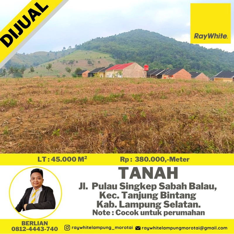 tanah murah pulau singkep sukarame