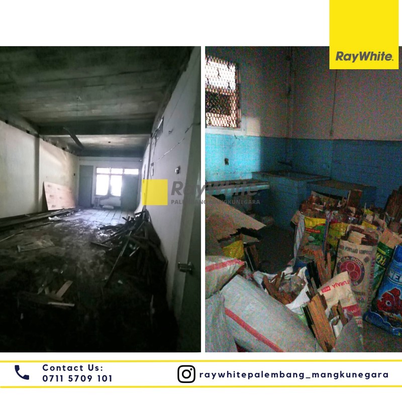Disewakan 2 Unit Ruko Gandeng di Jl. T. P. Rustam Effendi Kel.17 Ilir Kec. Ilir Tim. I, Kota Palembang
