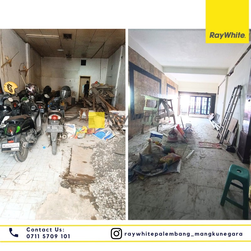Disewakan 2 Unit Ruko Gandeng di Jl. T. P. Rustam Effendi Kel.17 Ilir Kec. Ilir Tim. I, Kota Palembang