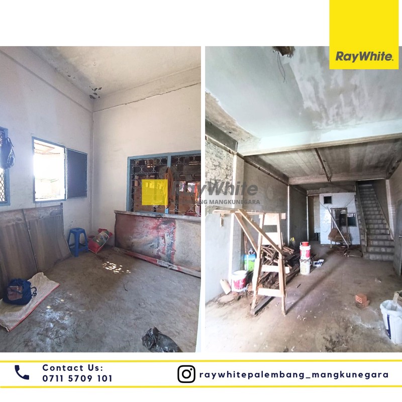 Disewakan 2 Unit Ruko Gandeng di Jl. T. P. Rustam Effendi Kel.17 Ilir Kec. Ilir Tim. I, Kota Palembang