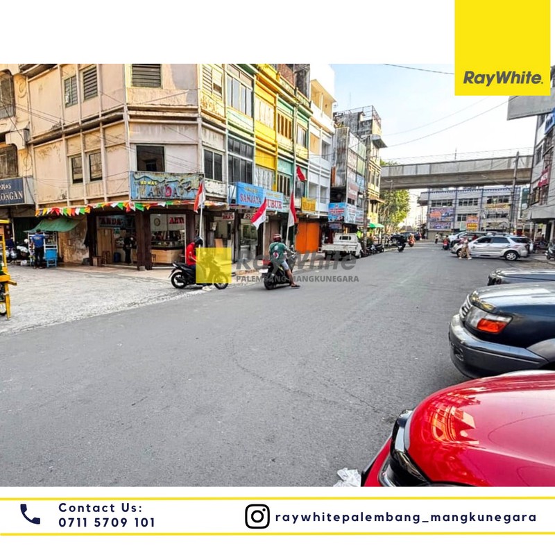 Disewakan 2 Unit Ruko Gandeng di Jl. T. P. Rustam Effendi Kel.17 Ilir Kec. Ilir Tim. I, Kota Palembang