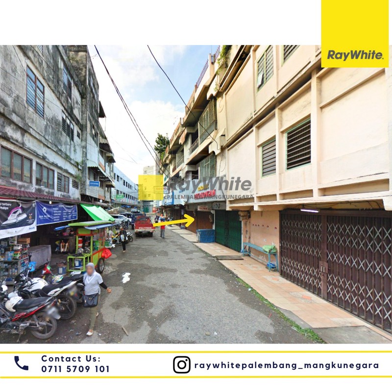 Disewakan 2 Unit Ruko Gandeng di Jl. T. P. Rustam Effendi Kel.17 Ilir Kec. Ilir Tim. I, Kota Palembang