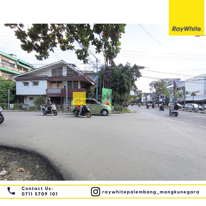 Disewakan Tanah + Bangunan di Jl. Veteran Kel. 20 Ilir D. I Kec. Ilir Tim. I, Kota Palembang