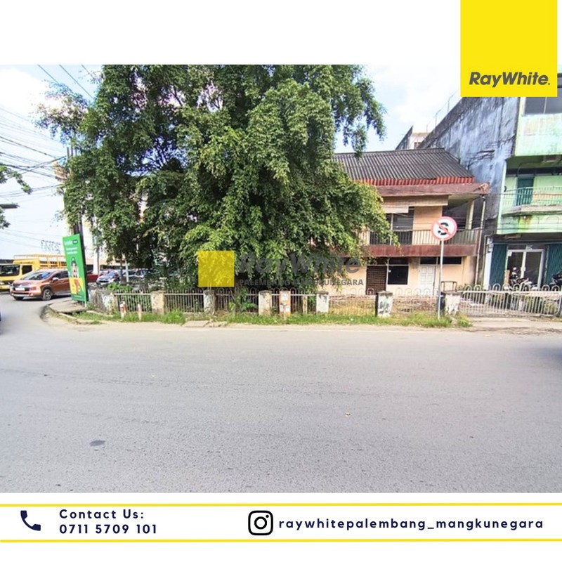 Disewakan Tanah + Bangunan di Jl. Veteran Kel. 20 Ilir D. I Kec. Ilir Tim. I, Kota Palembang