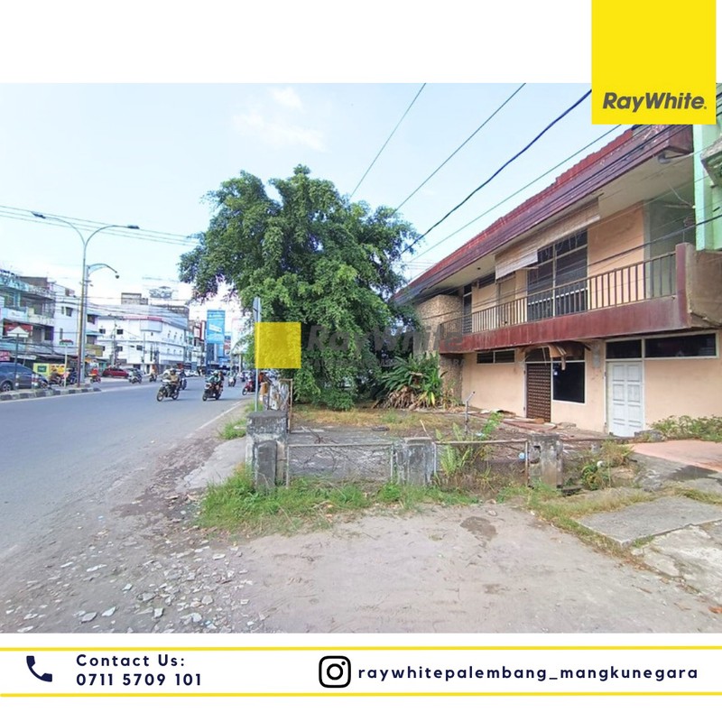 Disewakan Tanah + Bangunan di Jl. Veteran Kel. 20 Ilir D. I Kec. Ilir Tim. I, Kota Palembang