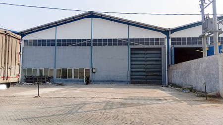 Gudang di Ritzgate Industri Park Gedangan Sidoarjo, Luas tanah 1478 m2, Luas bangunan 966, PLN 3300 W, SIAP PAKAI - MG -