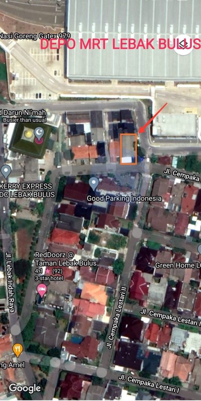 Rumah Komersil Hitung Kavling Untuk Usaha atau Kos 5 Menit Mrt Toll Mall Lebak Bulus Jakarta Selatan