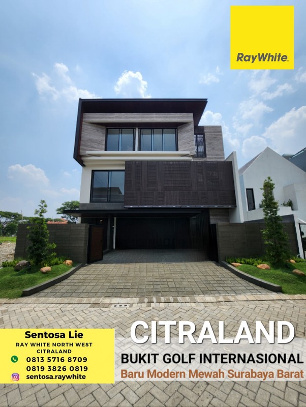 TerMURAH Rumah Bukit Golf Internasional Citraland Surabaya Hunian Mewah dekat Pakuwon Indah, Graha Family, Dian Istana, Bukit Darmo Golf