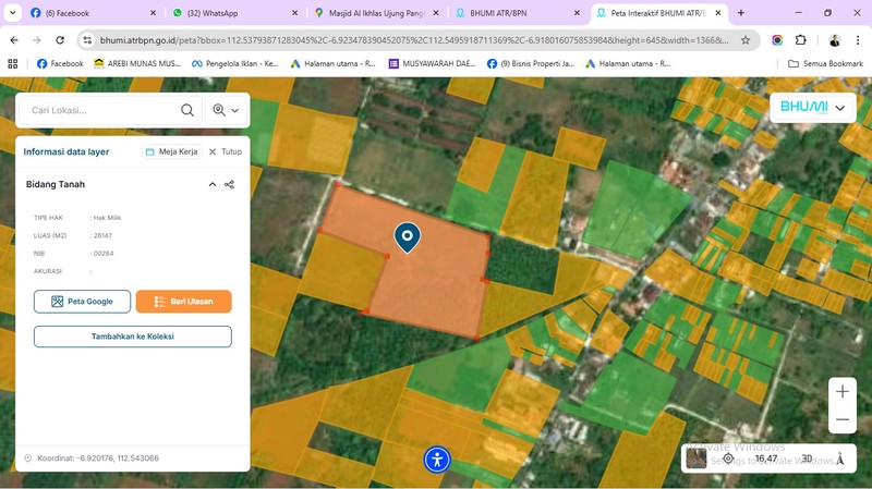 Investment Property: Mango Plantation Land 26,147 sqm - Ujung Pangkah, Gresik