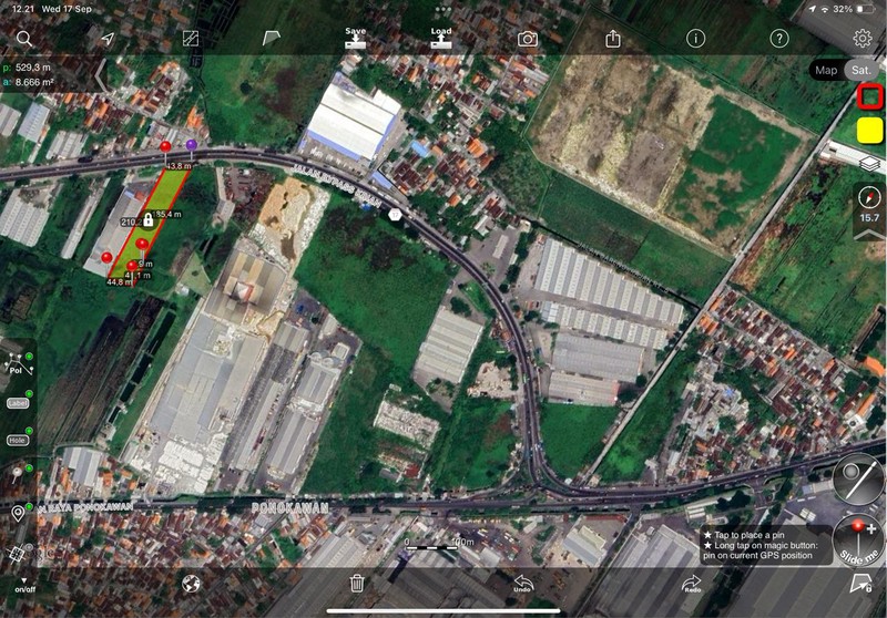 Dijual kavling industrial / komersial di sidoarjo @ Jl. By Pass Krian