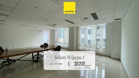 Disewakan Murah! Kantor/Tempat Usaha di Premium Area Jl Wijaya, Kby Baru 