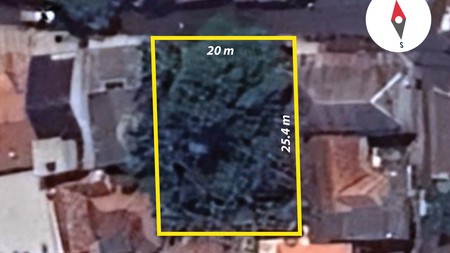 Tanah Siap Bangun Ukuran 20x25 di Ciputat 10 Menit ke Tol Pamulang