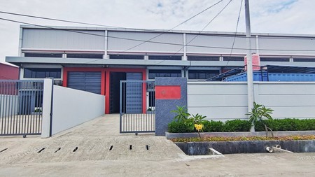 Gudang Royal Kosambi Tangerang, gudang baru siap pakai dalam komplek kawasan industri, ada halaman tertutup, lokasi strategis, dekat pintu tol PIK 2