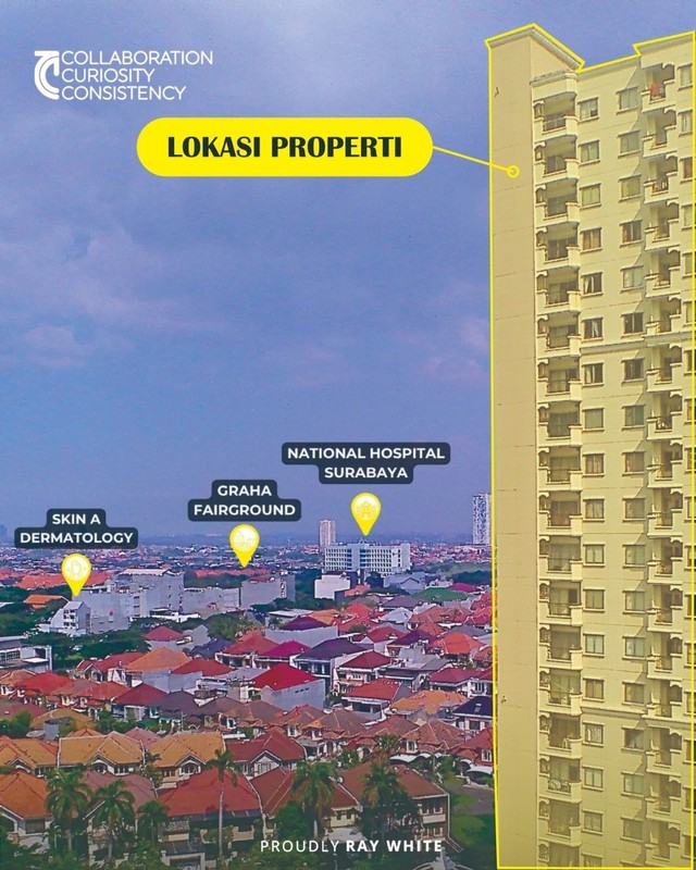 Sewa Apartemen Waterplace Surabaya Apartemen Dengan Lokasi Strategis Apartemen Dekat Pakuwon Mall, Apartemen View cIty Light Kota Surabaya
