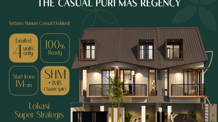 Dijual Rumah Baru Hook Purimas Regency The Casual Surabaya
