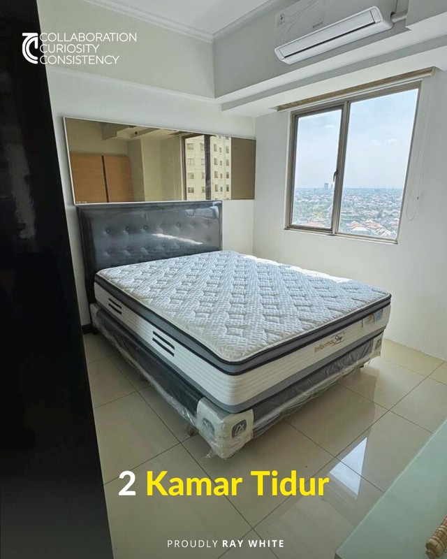 Disewakan Apartemen Waterplace Residence Tower E - 2BR Furnished, Harga Turun, Lokasi Super Strategis di Surabaya Barat!