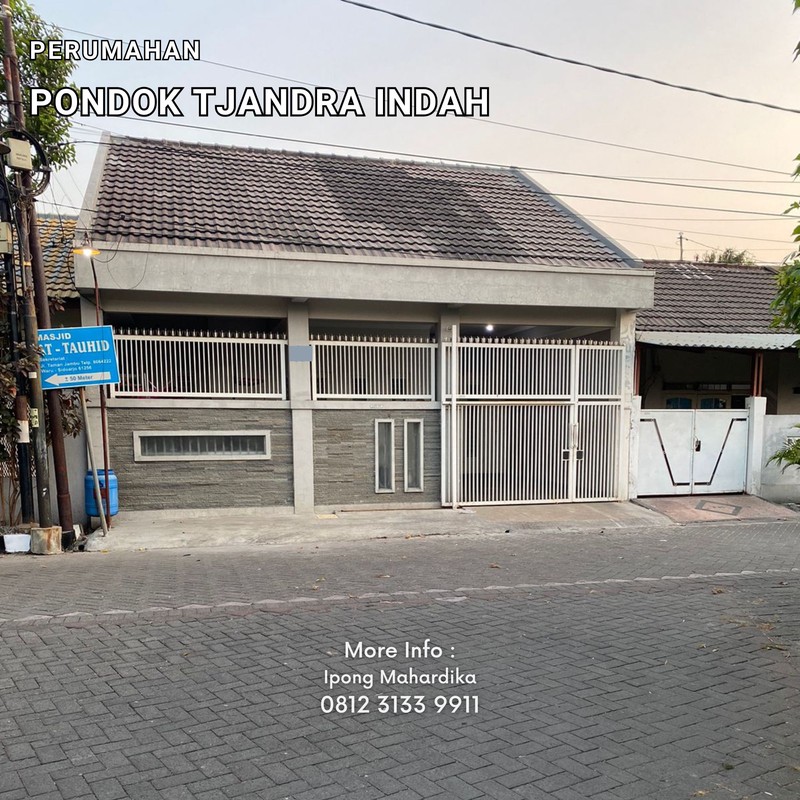 Dijual Rumah Sidoarjo Dekat Pintu Tol di Pondok Tjandra Indah
