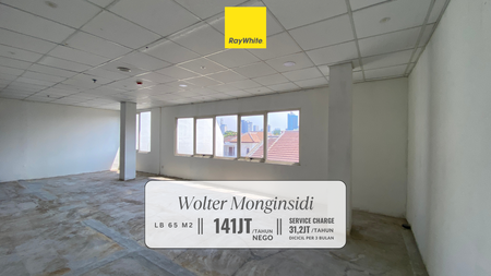 Disewakan Murah! Ruang Kantor/Tempat Usaha di Premium Area Wolter Monginsidi, Jakarta Selatan