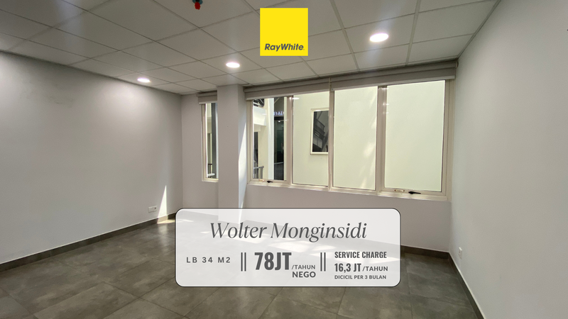 Disewakan Murah! Ruang Kantor/Tempat Usaha di Premium Area Wolter Monginsidi, Jakarta Selatan