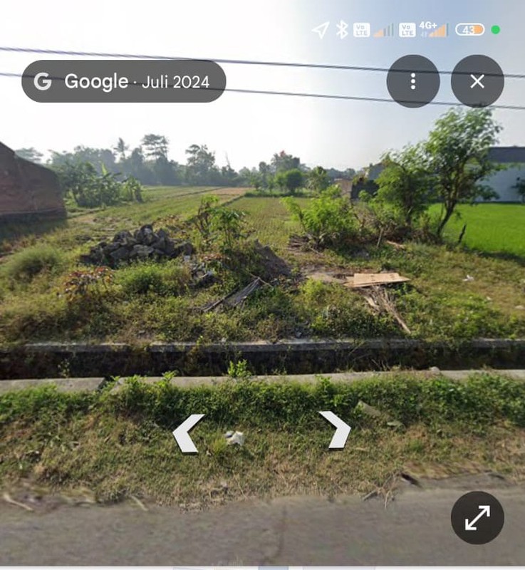 Tanah Luas 888 Meter Persegi Lokasi Strategis di Jalan Kalasan - berbah 