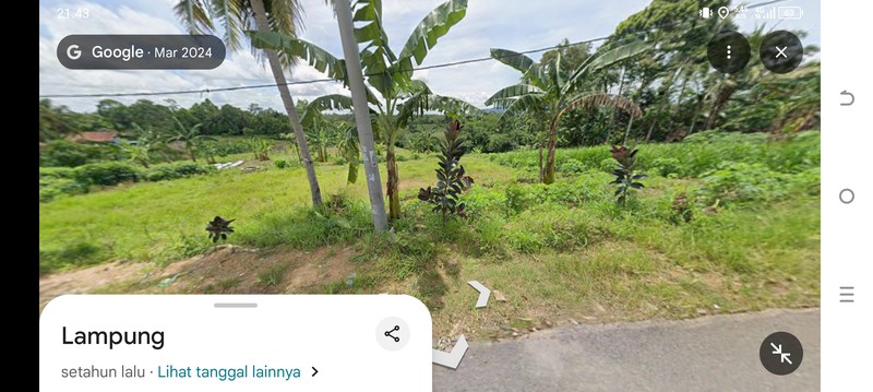Dijual tanah murah luas 1,6 hektar di kaliasin, tanjung bintang Lamsel