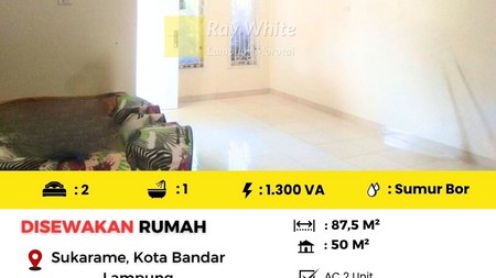 Disewakan rumah di sukarame