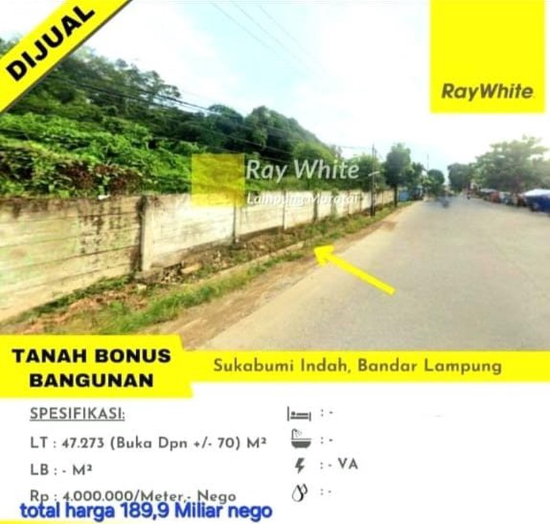 Dijual tanah murah di sukabumi indah