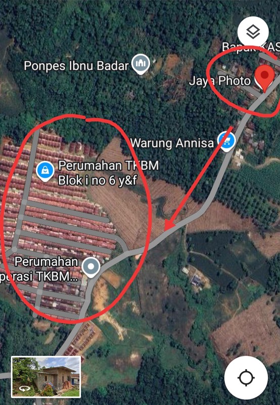 Tanah Kosong di Jln. Desa Tanjung Baru Kali Asin Tanjung Bintang Lamsel