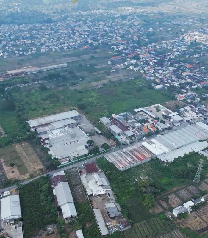 MURAH  Rp. 2 Juta-an/m2 Dijual 4 Hektar Pabrik Kepatihan Industri Gresik Jawa Timur - Ex Pabrik Wood Pellet / Wood Palet - Lengkap Ijin Usaha - Zona Industri - Bonus Mesin -mesin Industri - SHM - Stra