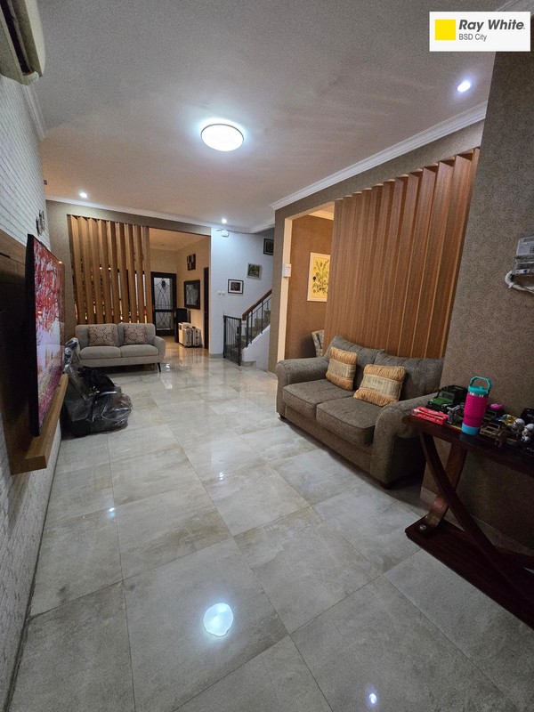 Rumah siap huni di BSD CITY NUSA LOKA, ROW Jalan besar 12 meter