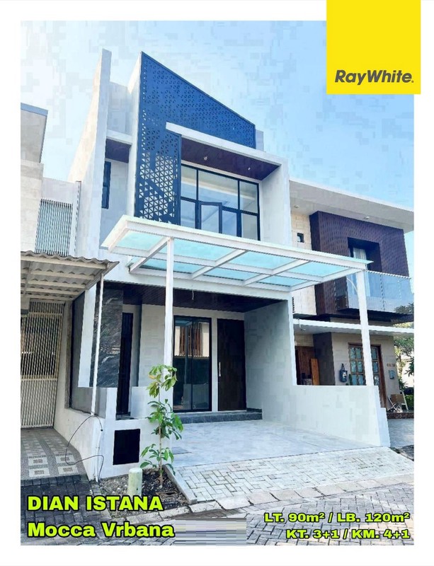 Dijual Rumah 2 lantai di Dian Istana Mocca Vrbana Surabaya