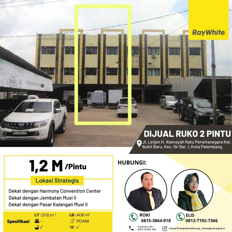 Dijual Cepat Ruko 2 Pintu Jl Letjen H Alamsyah Ratu Perwiranegara Kel Bukit Baru Kec Ilir Barat 1 Kota Palembang